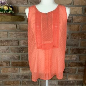 DANIEL RAINN Sleeveless Sheer Lace Top 67